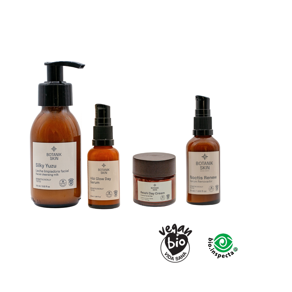 PACK 7   Ritual Vitalidad y Rejuvenecimiento  - Limpiador + Serum de día + Crema + Serum de noche